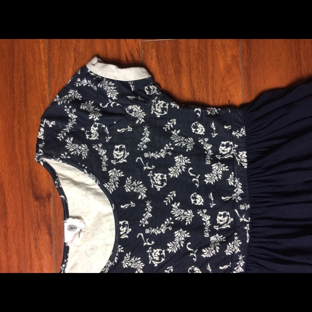 Anthropologie EVERLEIGH Navy Blue Tulle - Picture 3 of 6